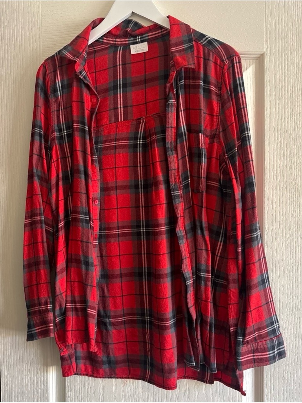 Abound Red and Black Plaid Button-Down Shirt